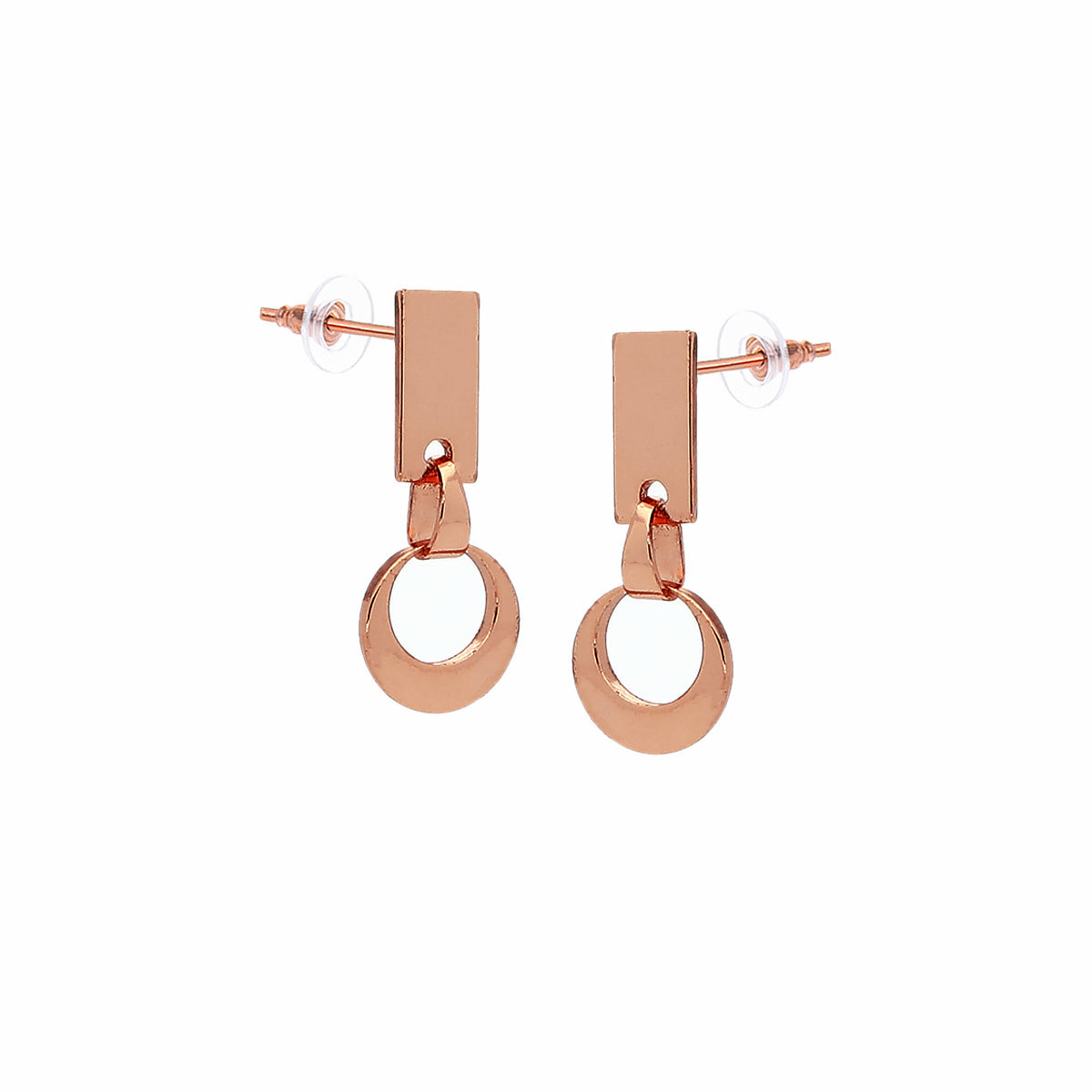 Pretty Cubic Zirconia Hoop Earrings