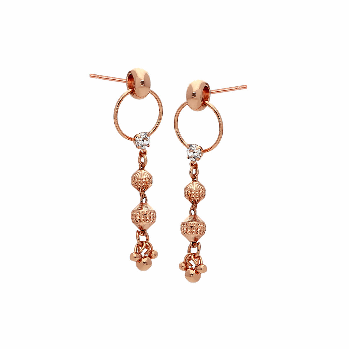 Modern Cubic Zirconia Hoop Earrings