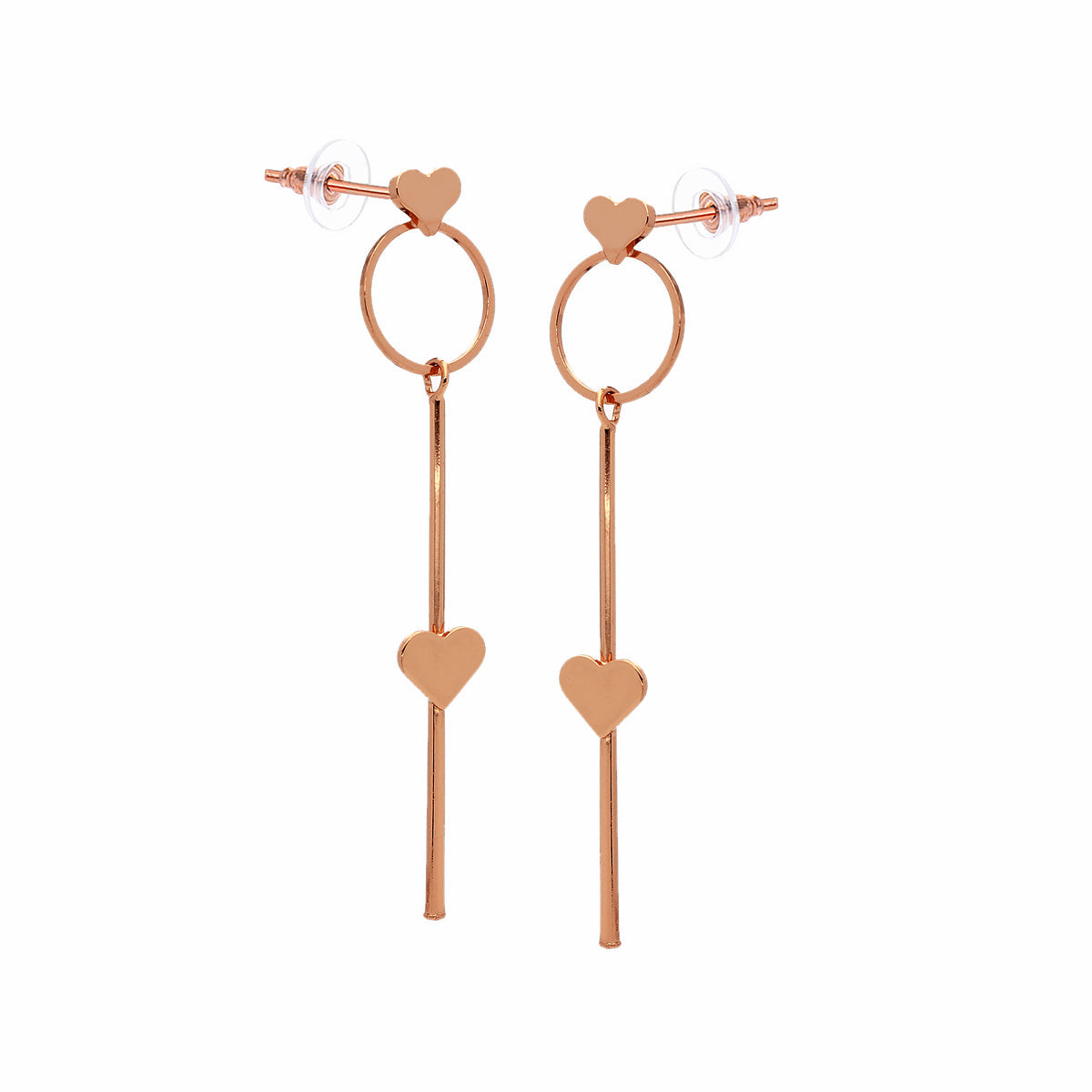 Graceful Cubic Zirconia Hoop Earrings