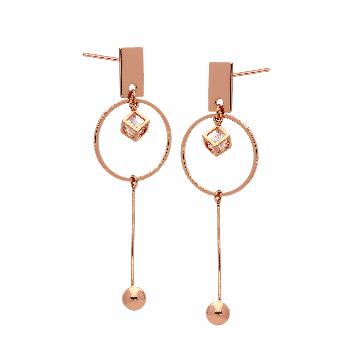 Everyday Cubic Zirconia Hoop Earrings