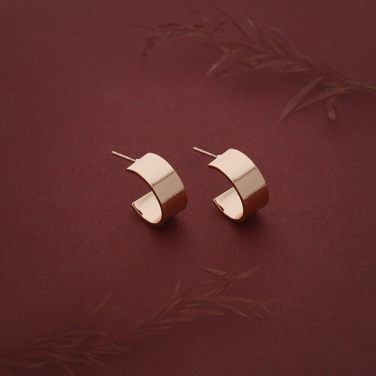 Crescent Hoop Earring