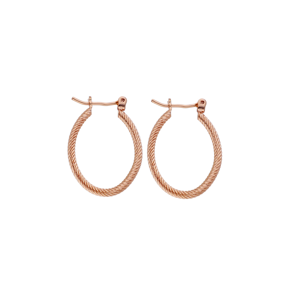Slim Oval Hoop Earring