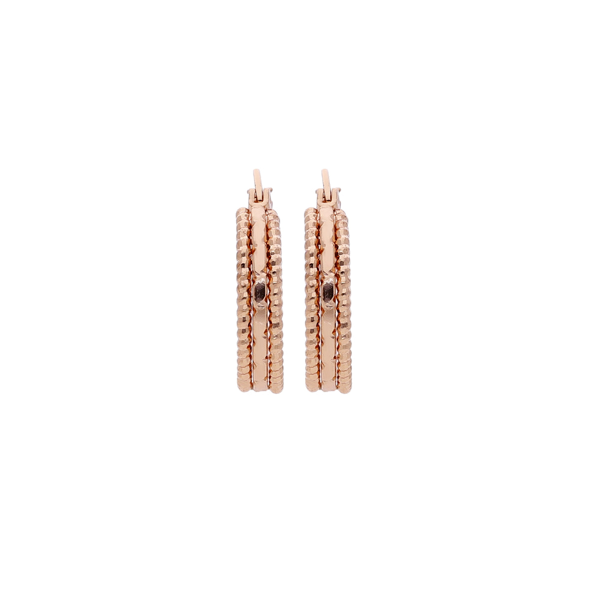 Crystal Beaded Hoop Earring
