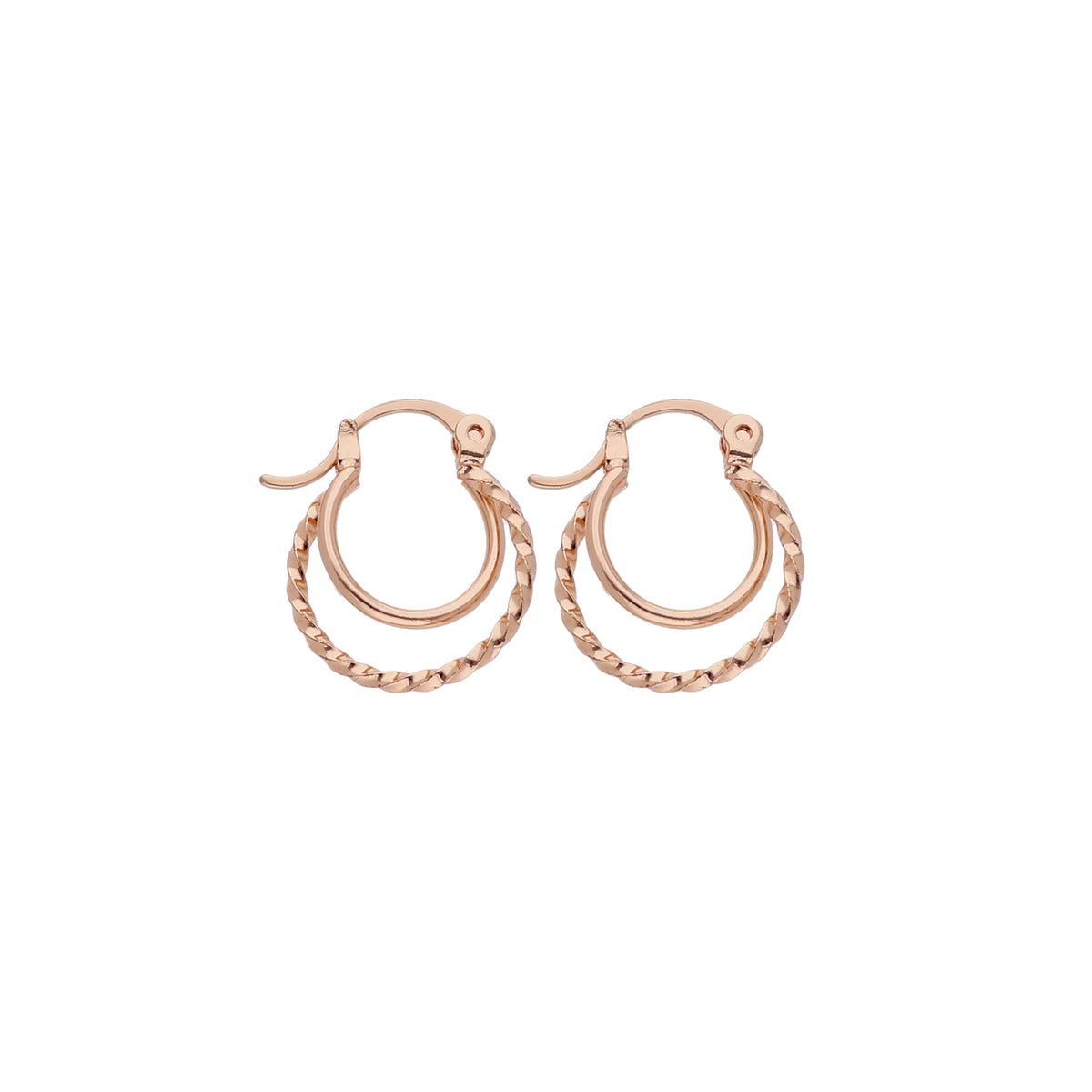 Textured Hoop Earring