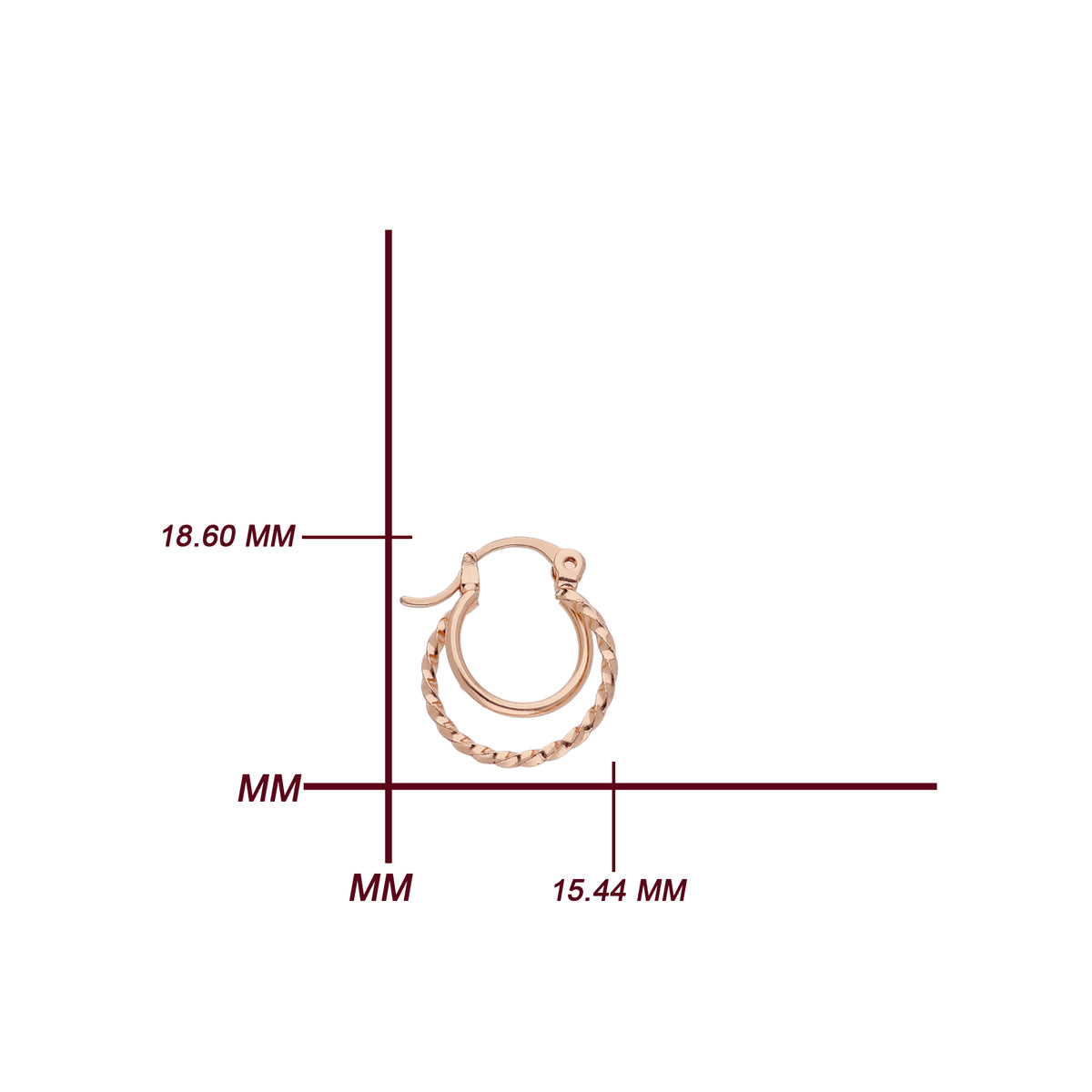 Textured Hoop Earring