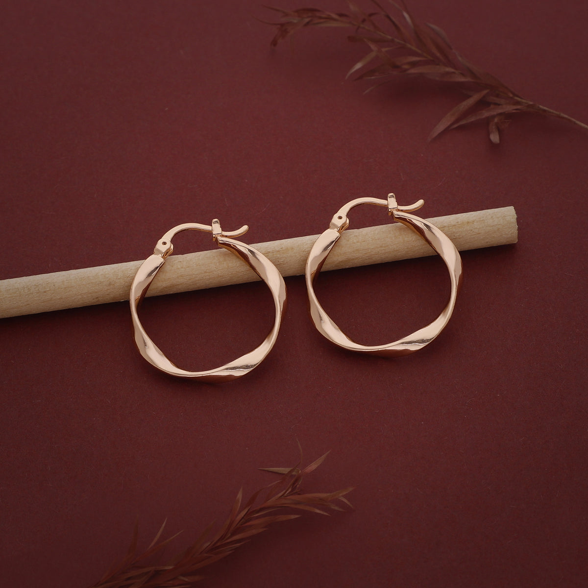 Long Oval Hoop Earring