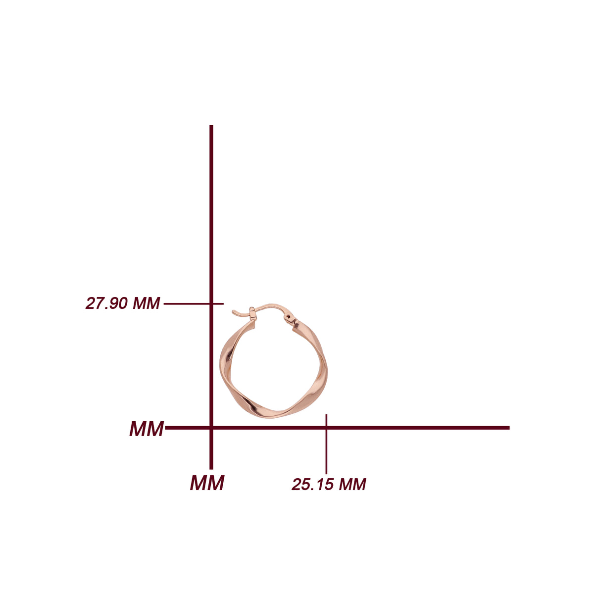 Long Oval Hoop Earring