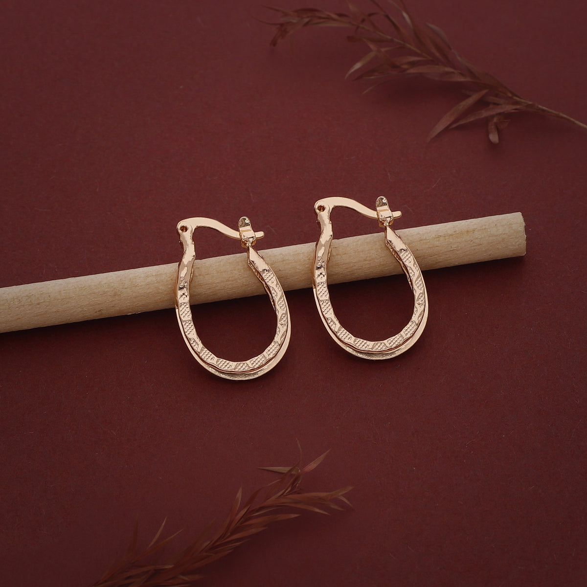 Double Round Hoop Earring