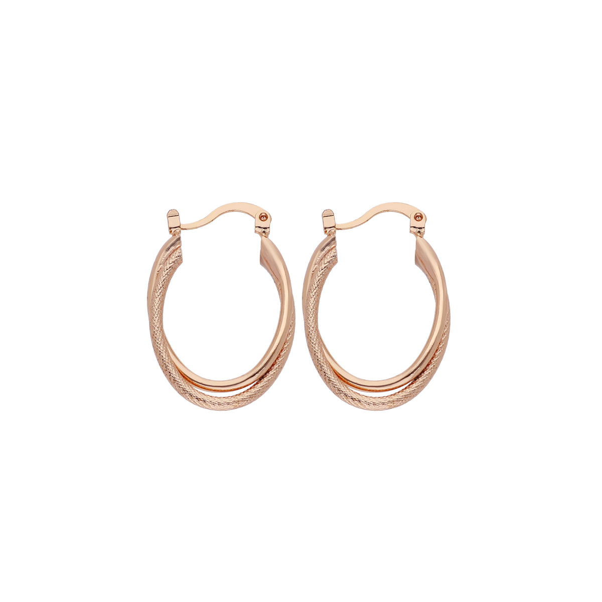 Slim Double Hoop Earring
