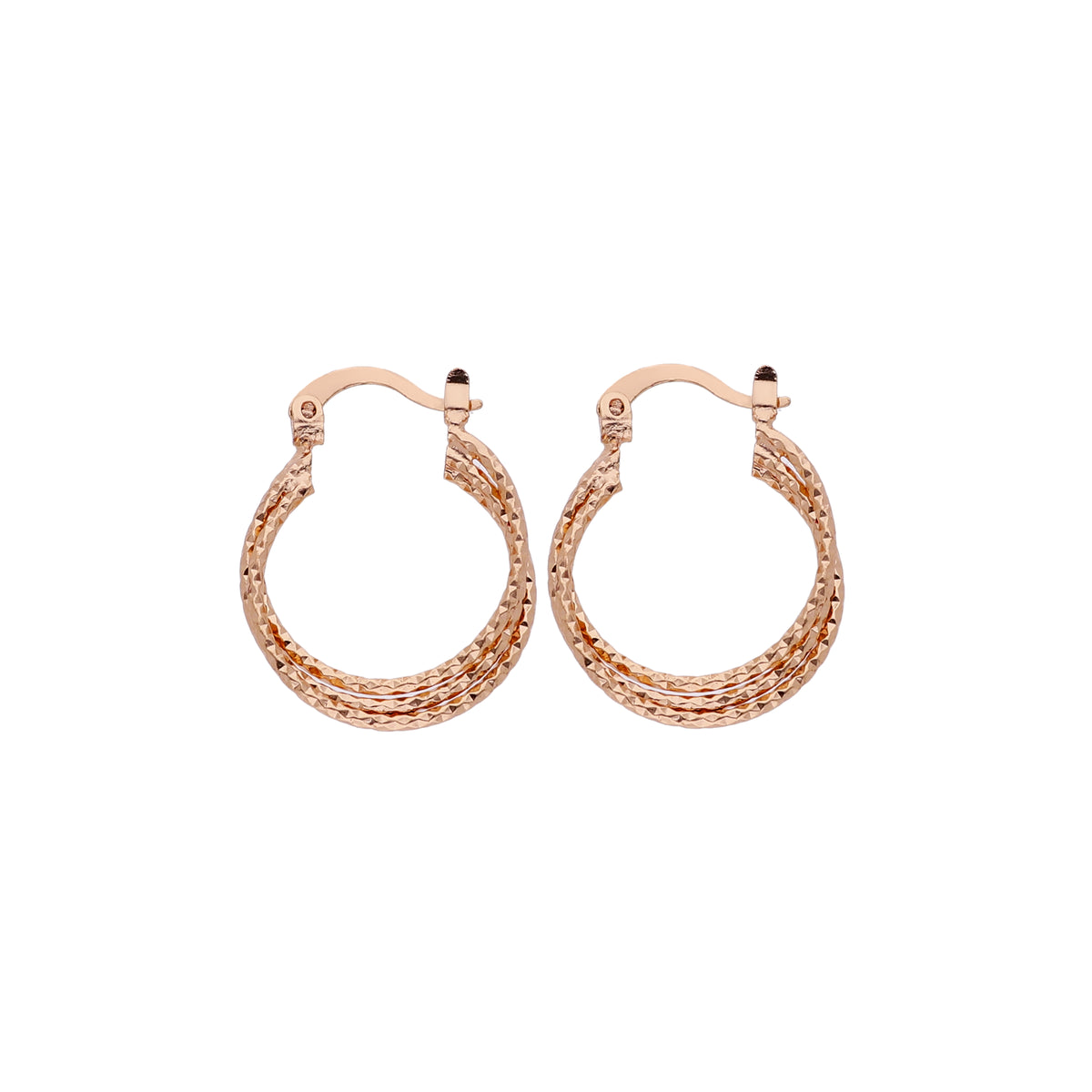 Beaded Double Hoop Earring