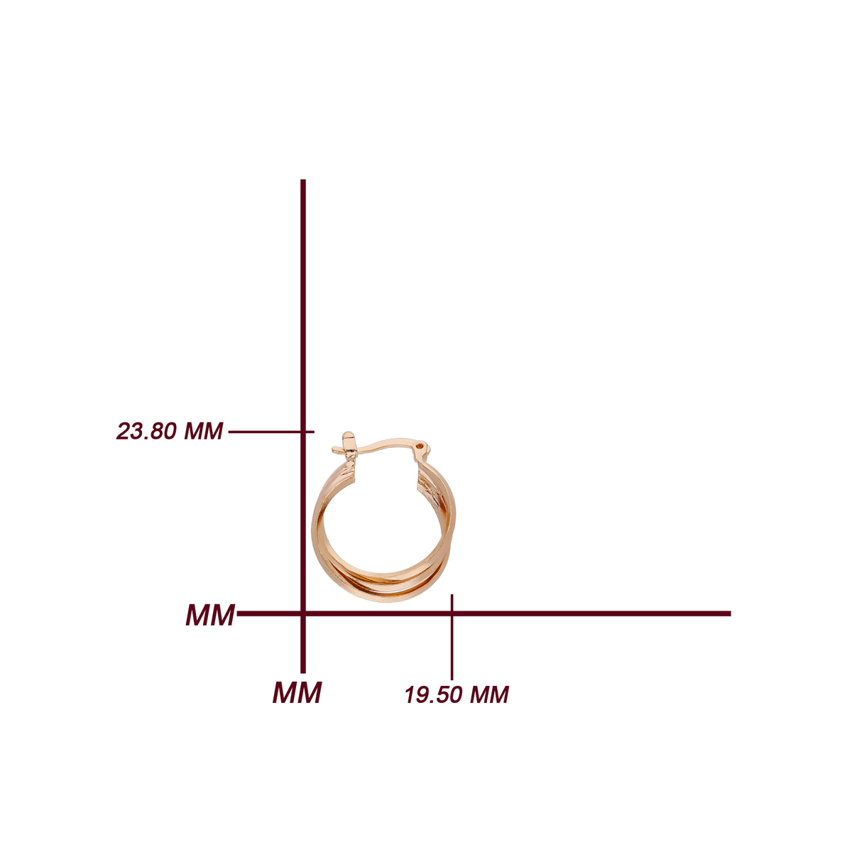 Small Double Hoop Earring