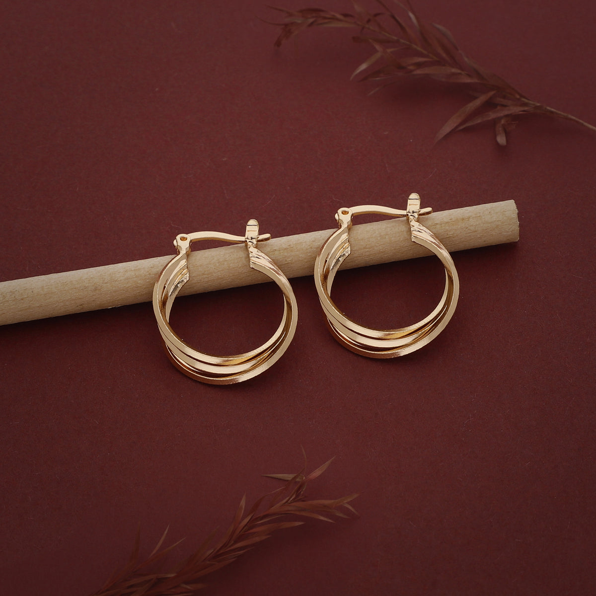 Small Double Hoop Earring