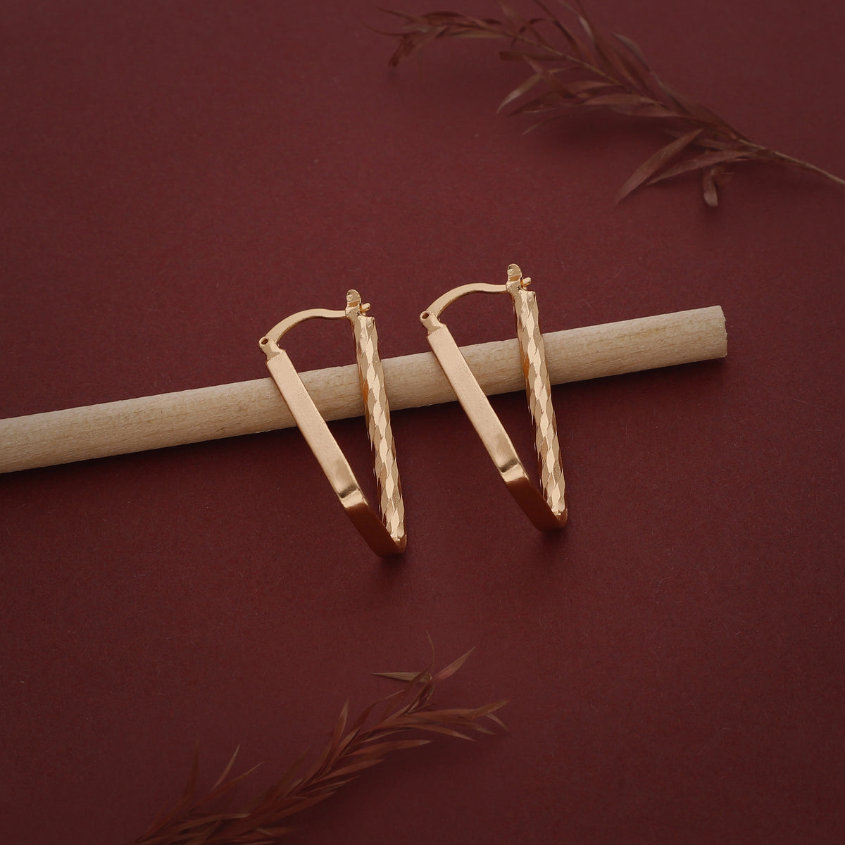 Long Triangle Earring
