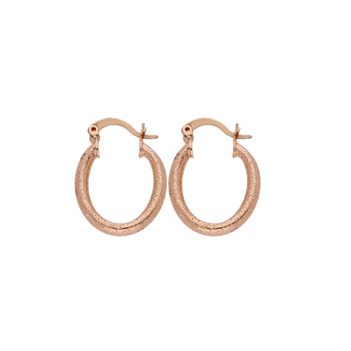 Textured Oval Earring