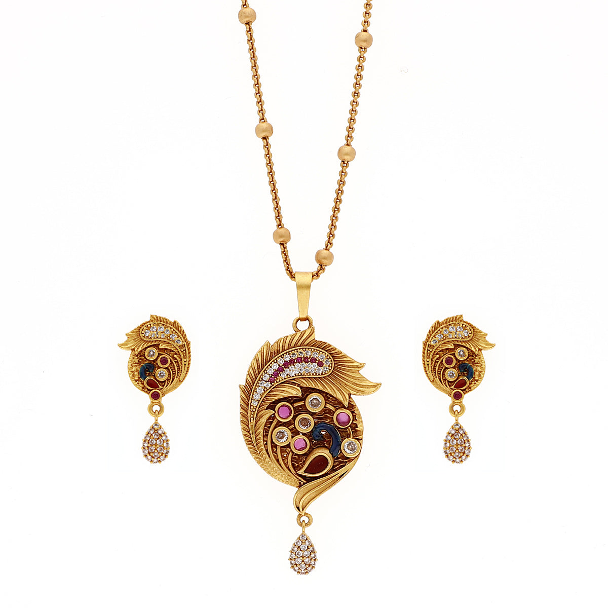 Gold Plated Chic Multicolor Jewellery
