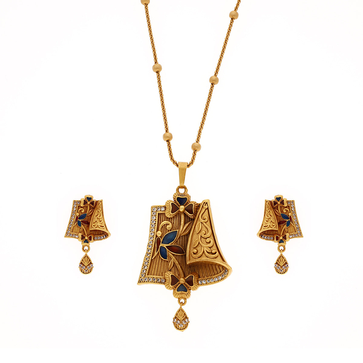 Gold Plated Classic Floral Jewellery