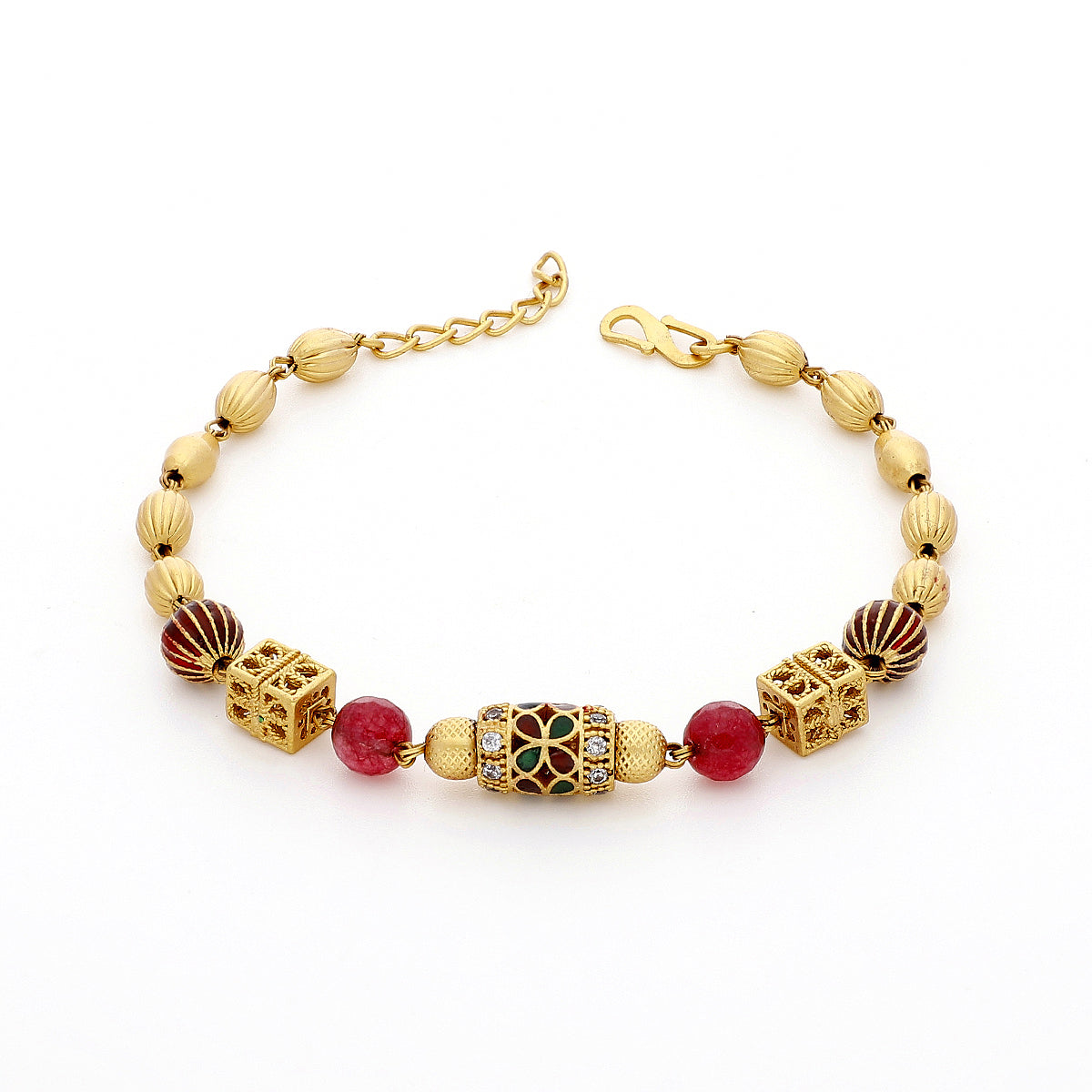 Gold Plated Classic Floral Bracelet