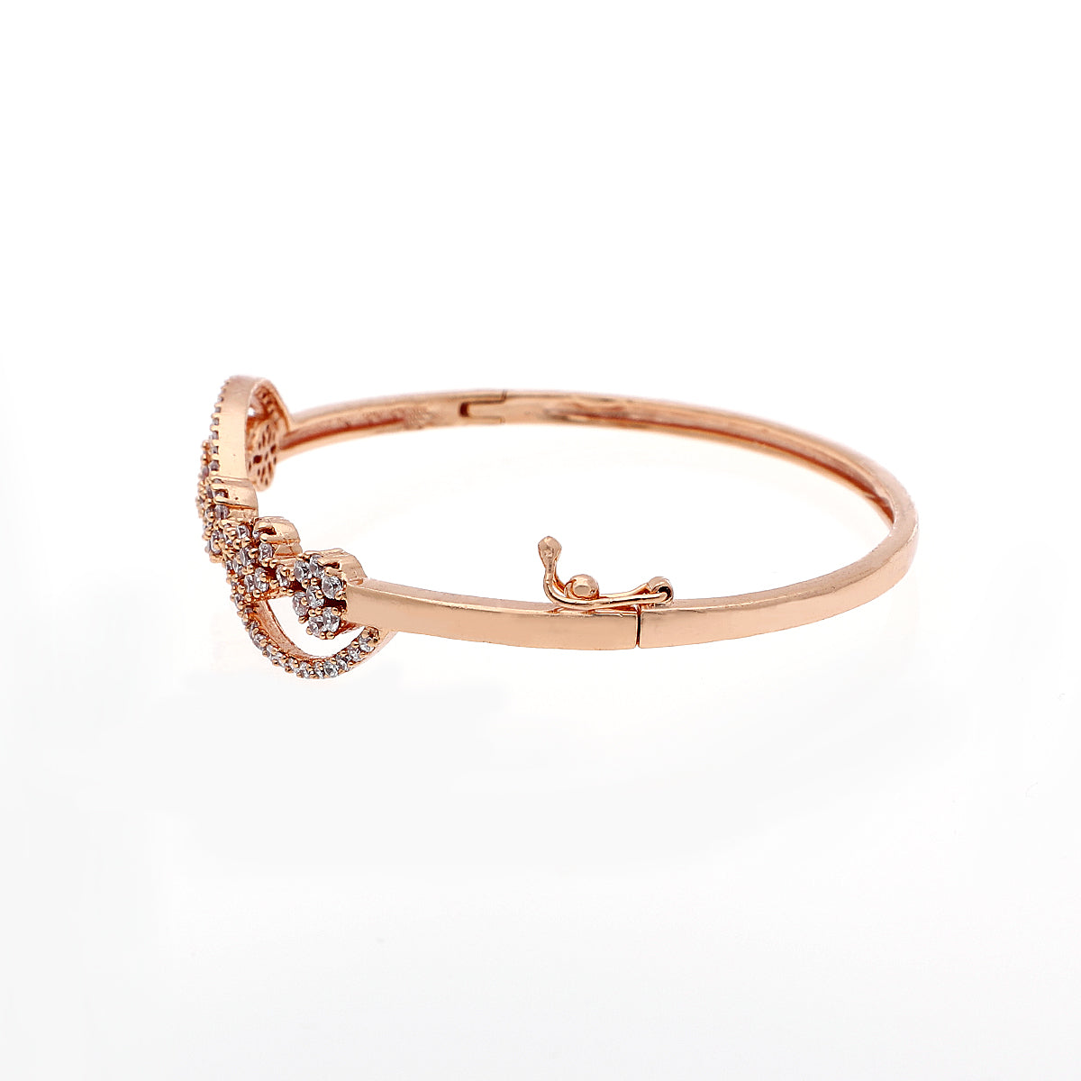 Gold Plated Crystal Floral Bracelet