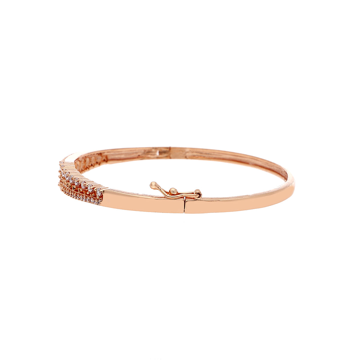 Gold Plated Festive Kada Cubic Zirconia Bracelet