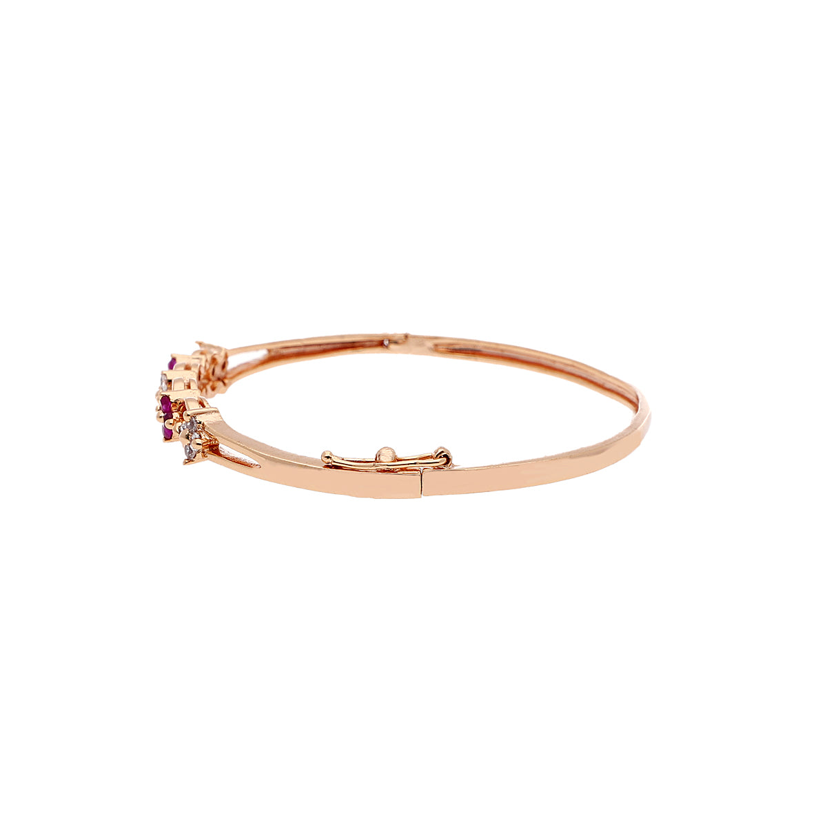 Gold Plated Delicate Kada Cubic Zirconia Bracelet
