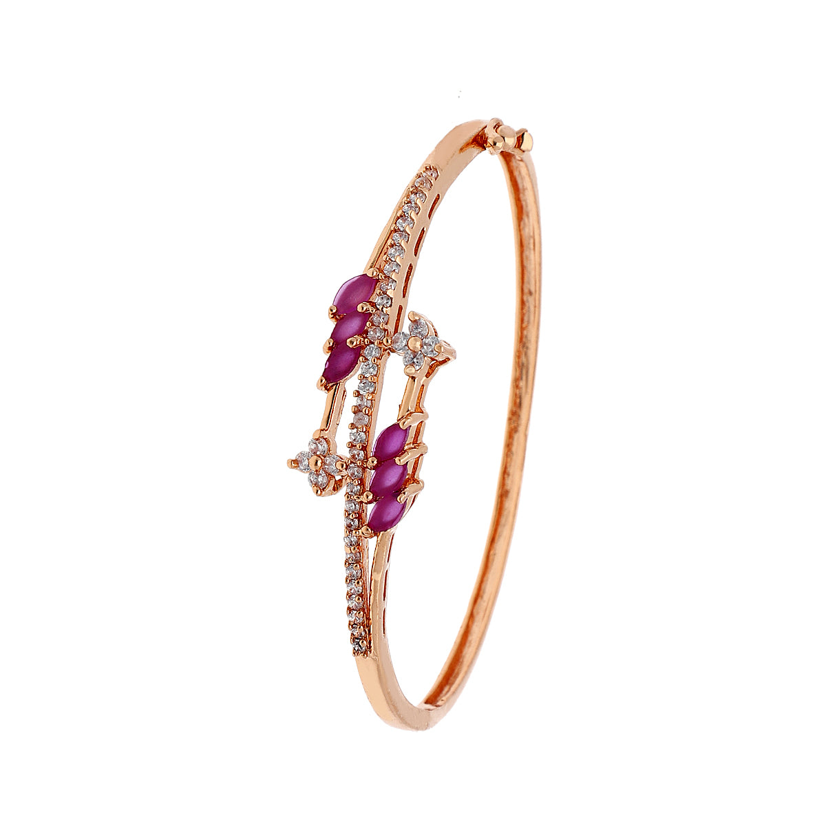 Gold Plated Sparkling Cubic Zirconia Bracelet