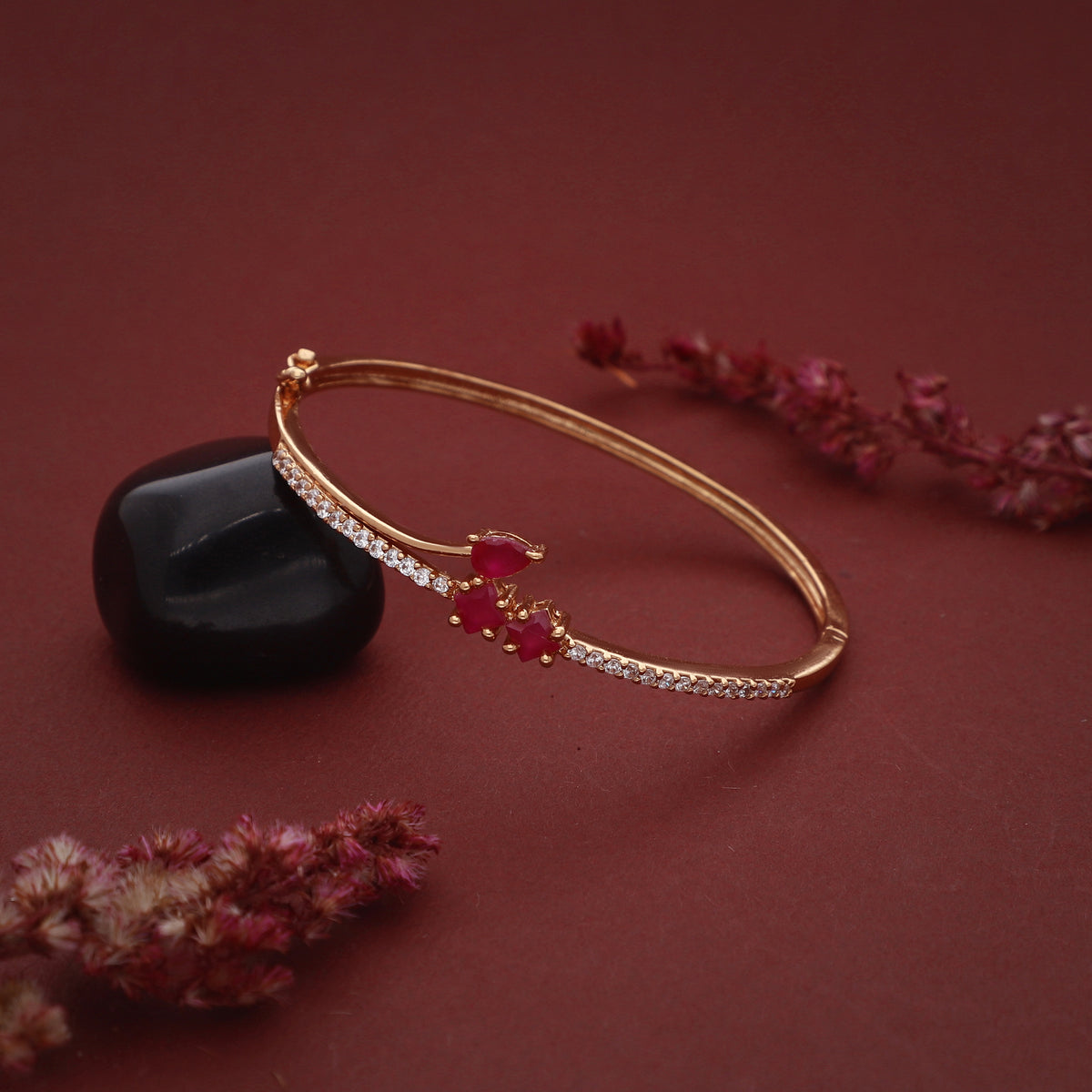 Pink Stone Double Bracelet