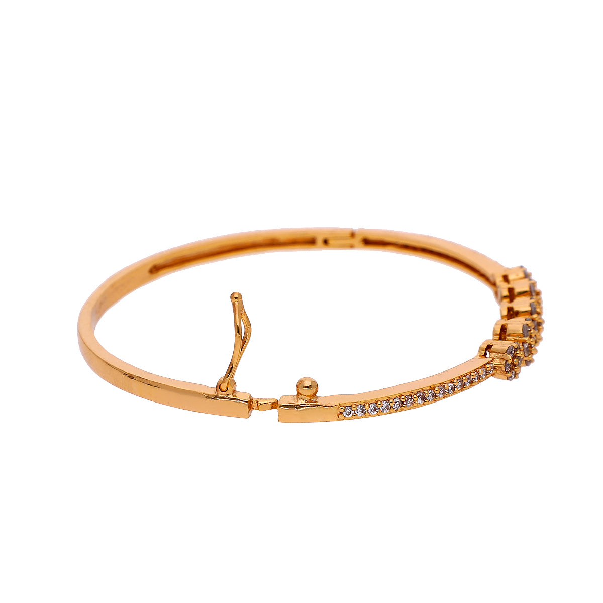 Gold Plated Classic Modern Cubic Zirconia Bracelet