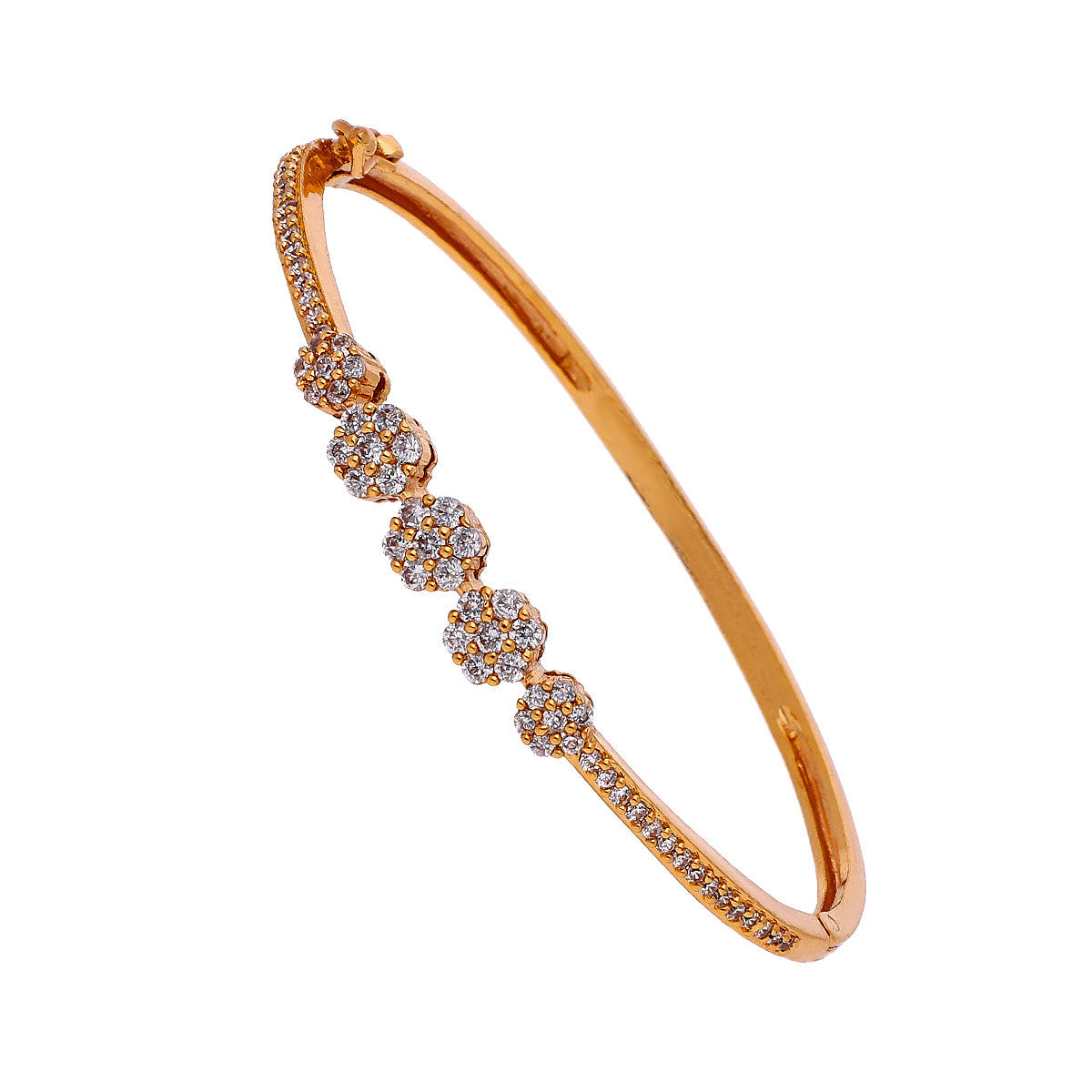 Gold Plated Classic Modern Cubic Zirconia Bracelet