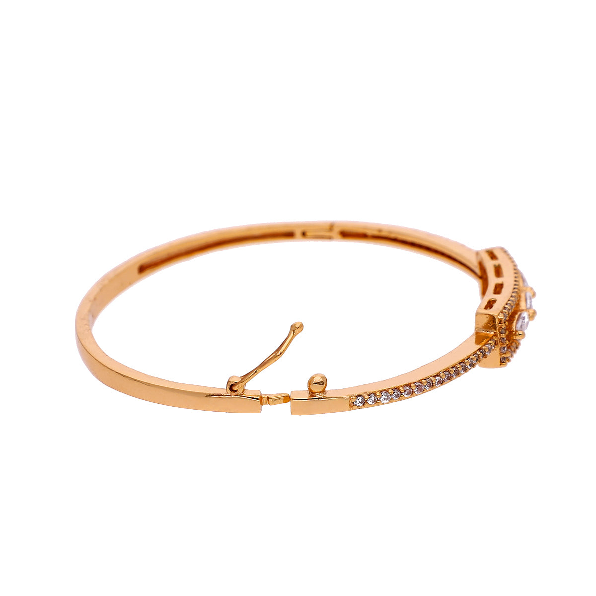 Gold Plated Classic Graceful Cubic Zirconia Bracelet