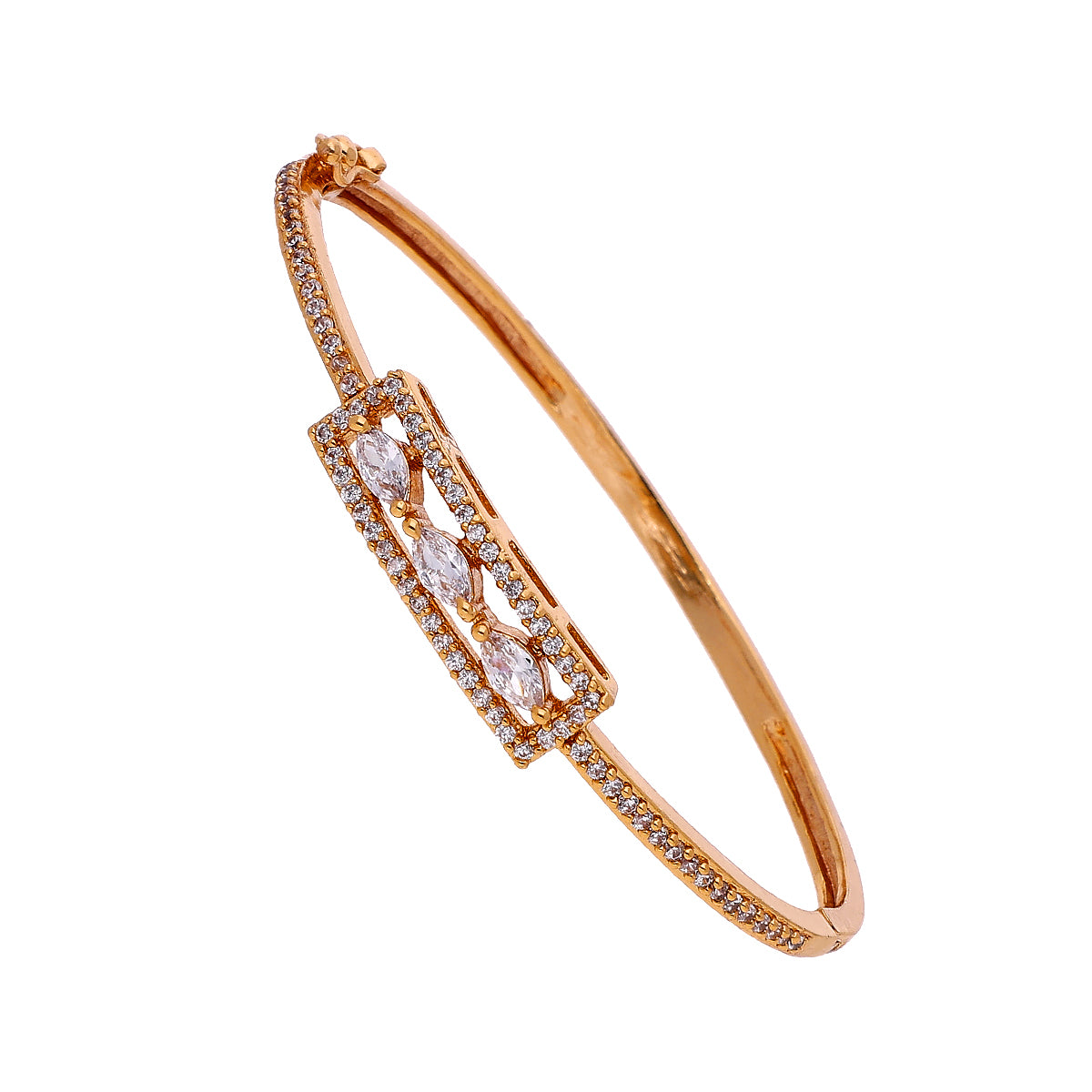 Gold Plated Classic Graceful Cubic Zirconia Bracelet