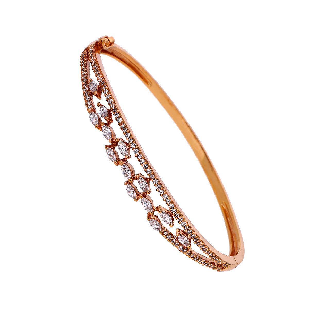 Gold Plated Pretty Cubic Zirconia Bracelet