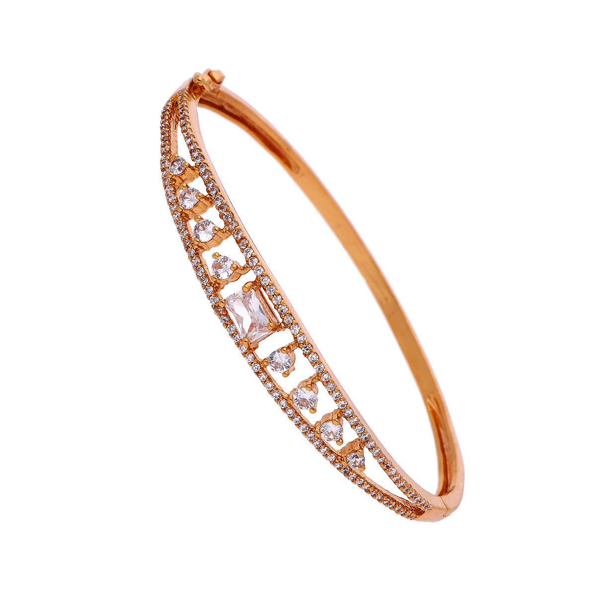 Gold Plated Classic Dainty Cubic Zirconia Bracelet
