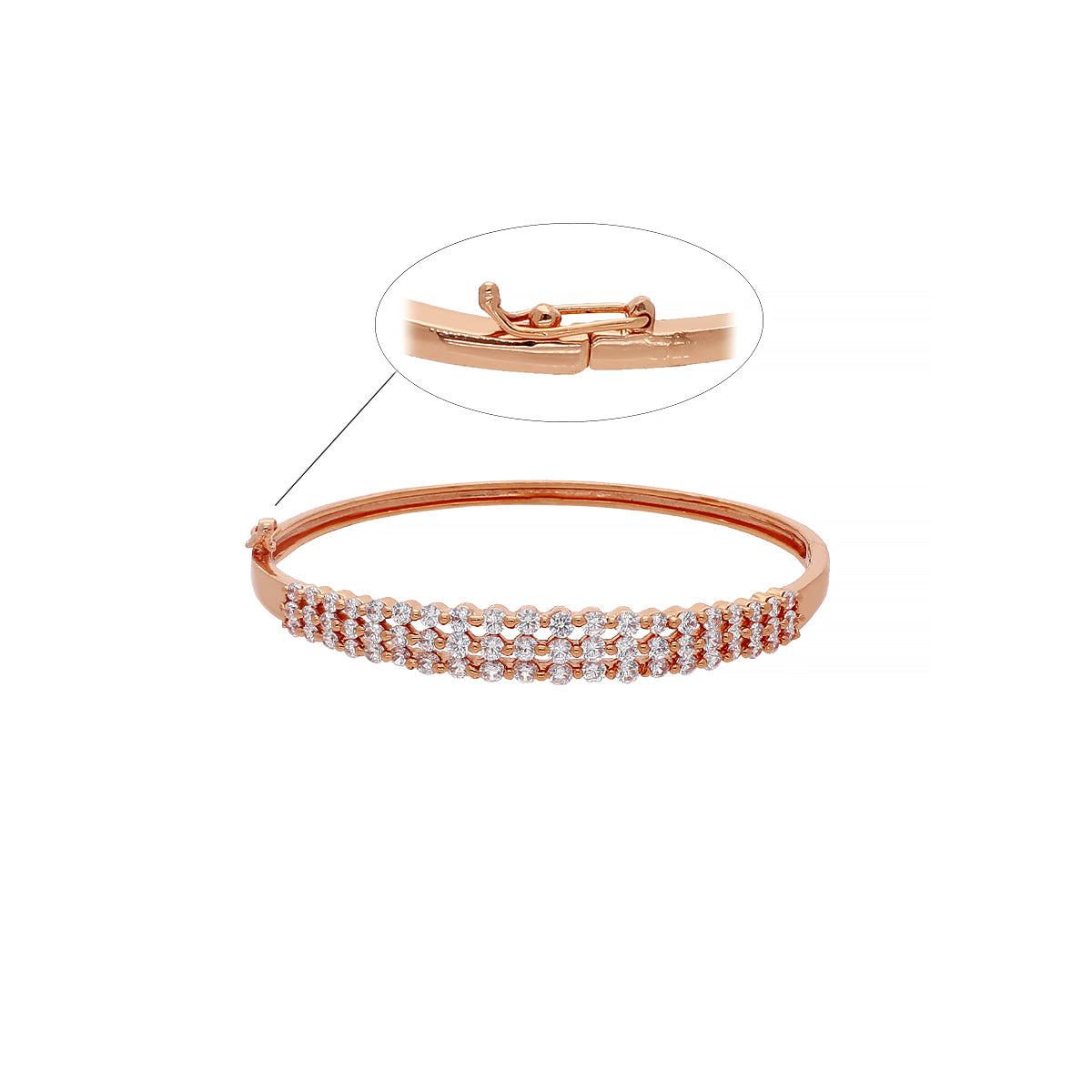 Gold Plated Dainty Kada Bracelet