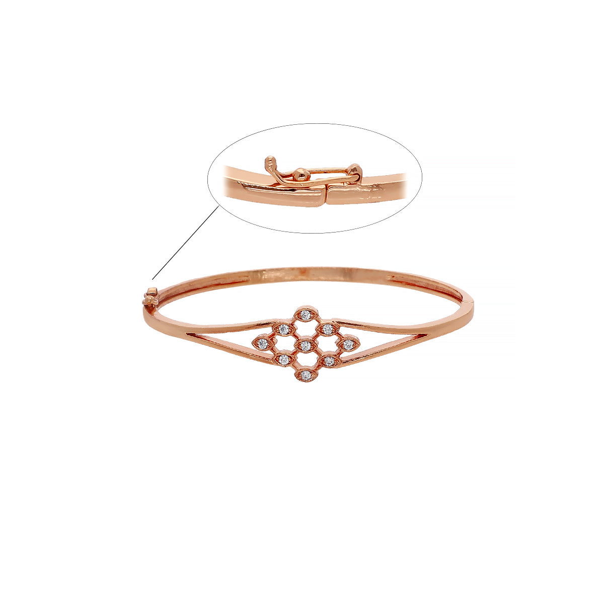 Rose Gold Plated Geometric Bracelet