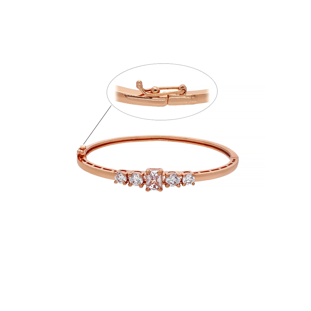 Gold Plated Pretty Kada Bracelet