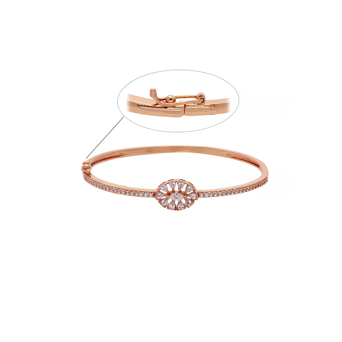Gold Plated Chic Kada Bracelet