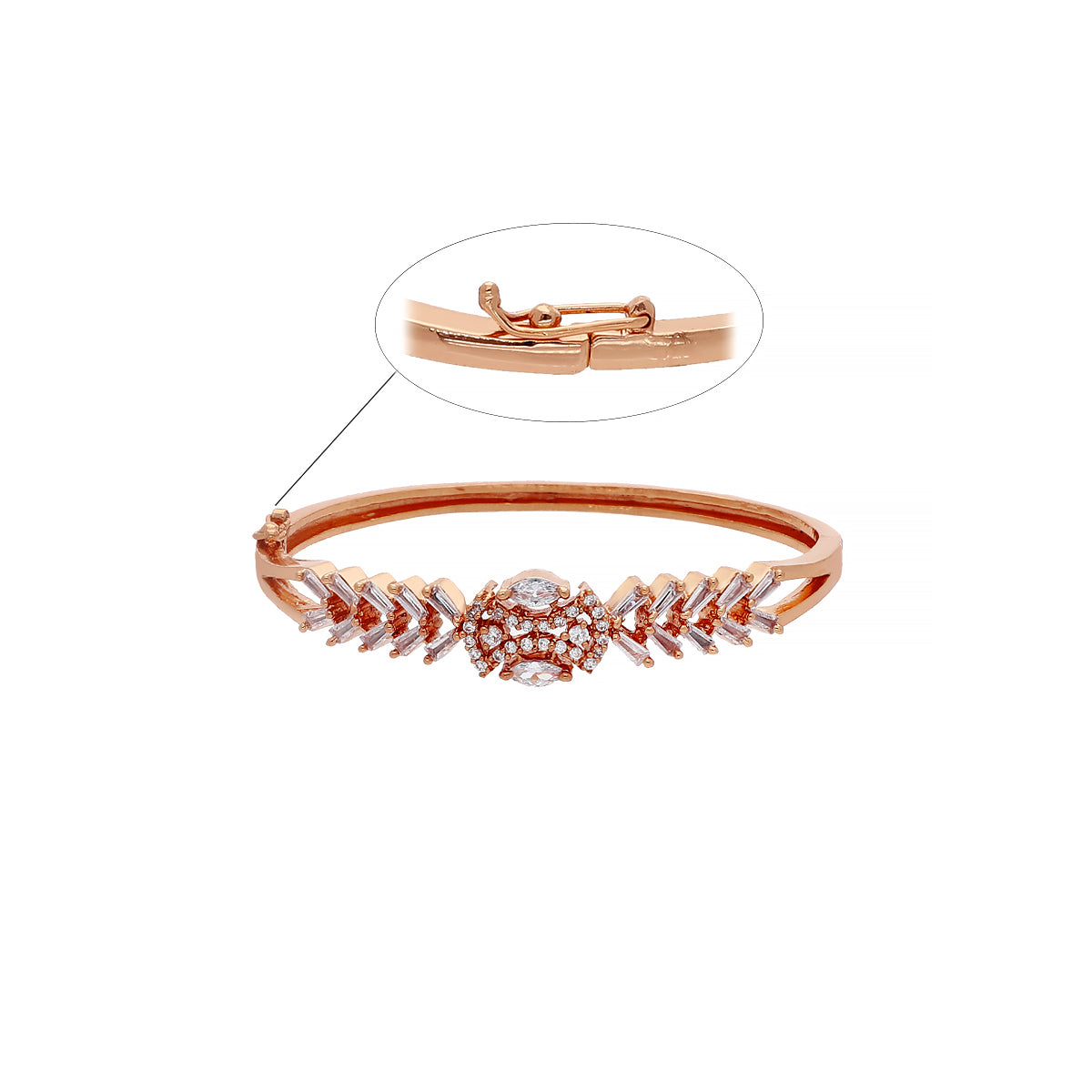Gold Plated Delicate Kada Bracelet