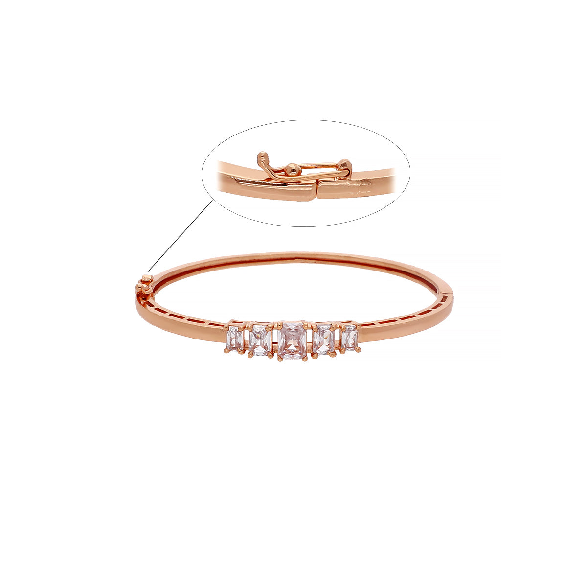Gold Plated Statement Kada Bracelet