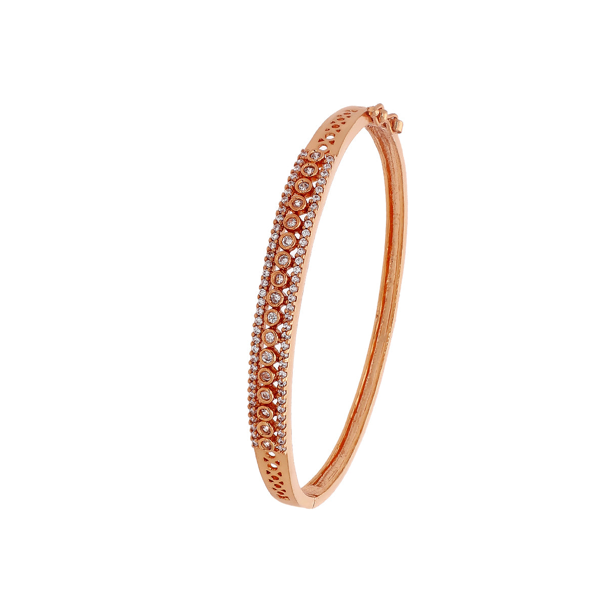 Gold Plated Modern Kada Bracelet