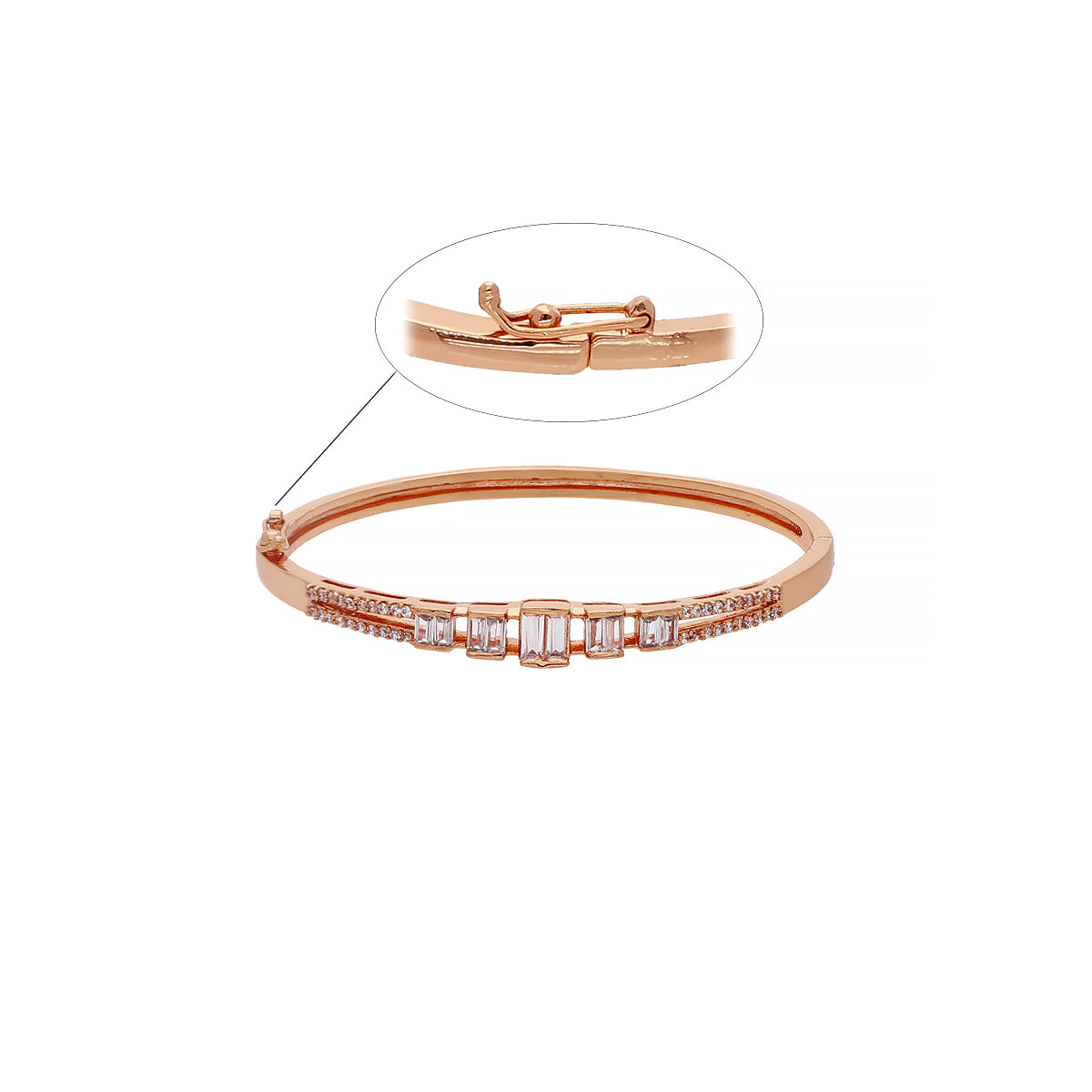 Gold Plated Dainty Kada Bracelet