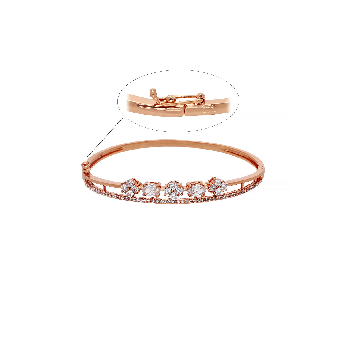 Gold Plated Pretty Kada Bracelet