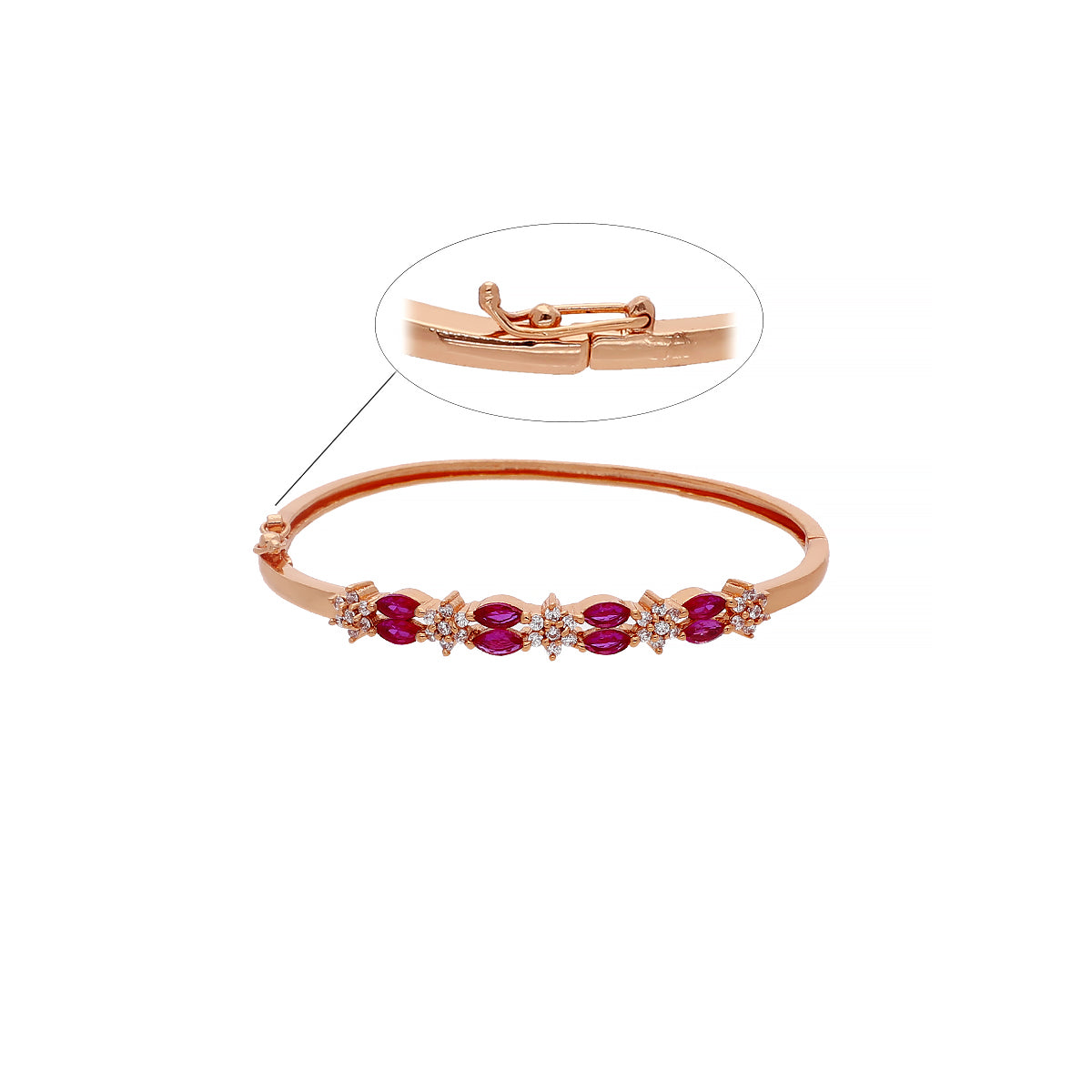 Gold Plated Delicate Kada Bracelet