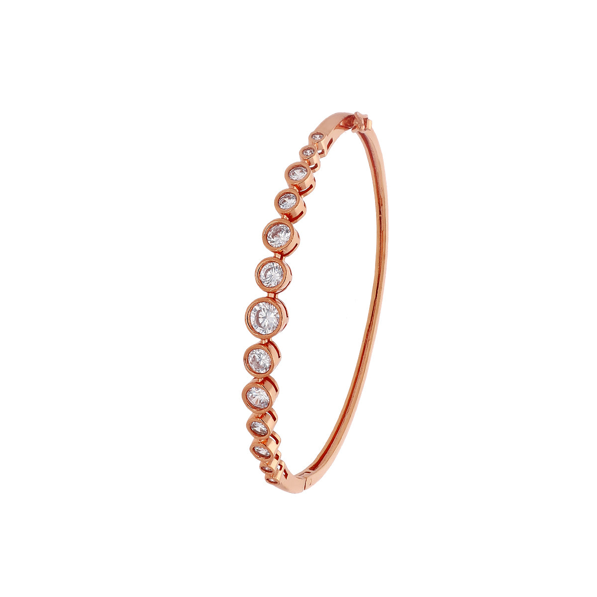 Rose Gold Plated Pearl Line Bracelet