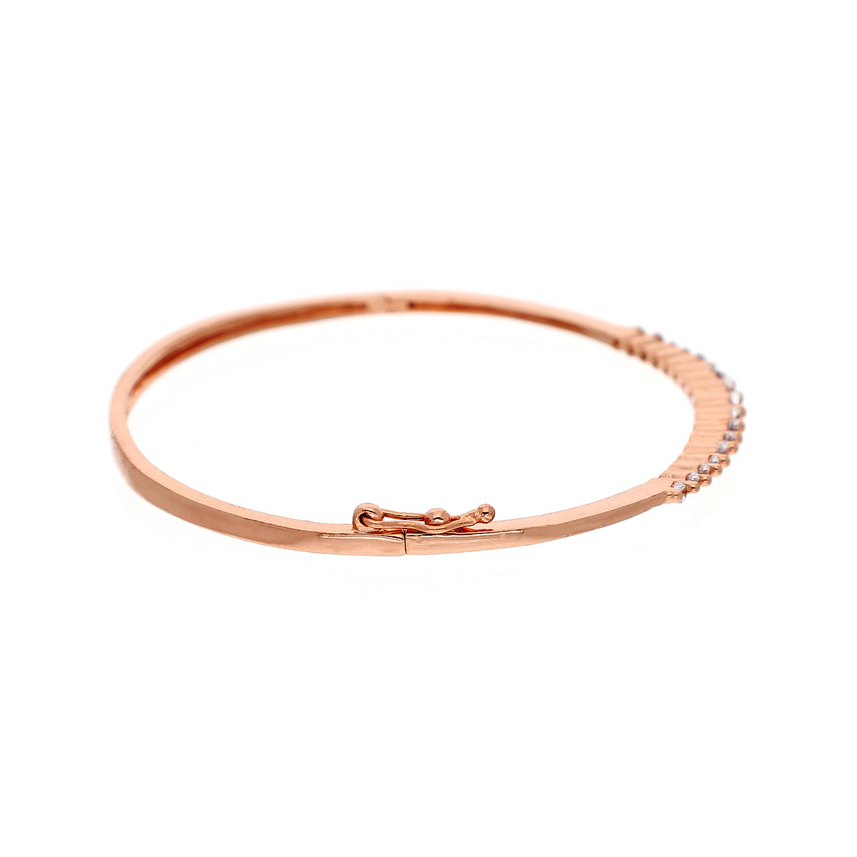 Gold Plated Festive Kada Cubic Zirconia Bracelet