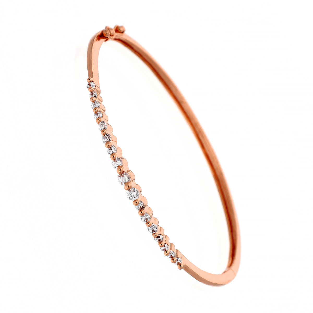 Gold Plated Festive Kada Cubic Zirconia Bracelet