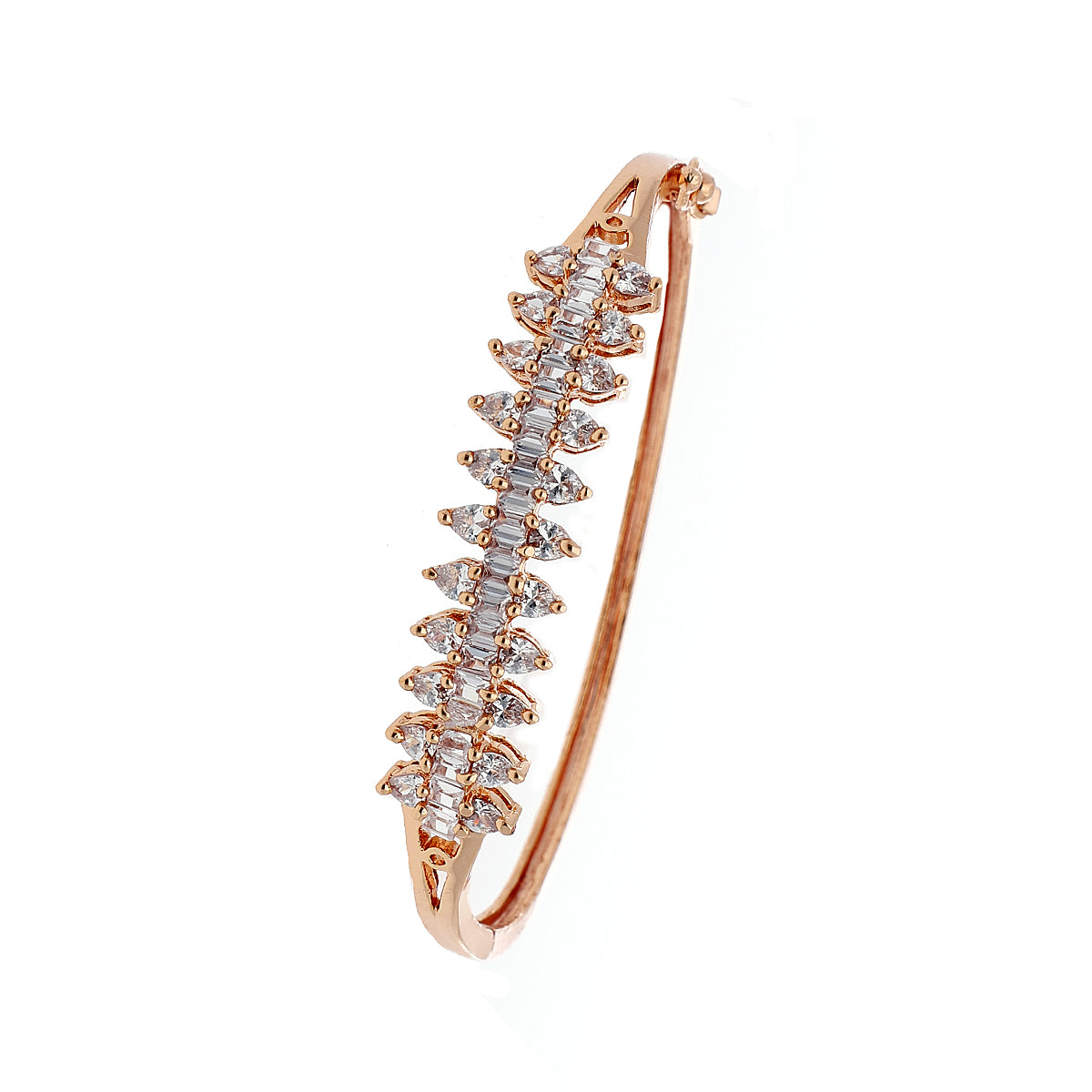 Gold Plated Modern Kada Bracelet