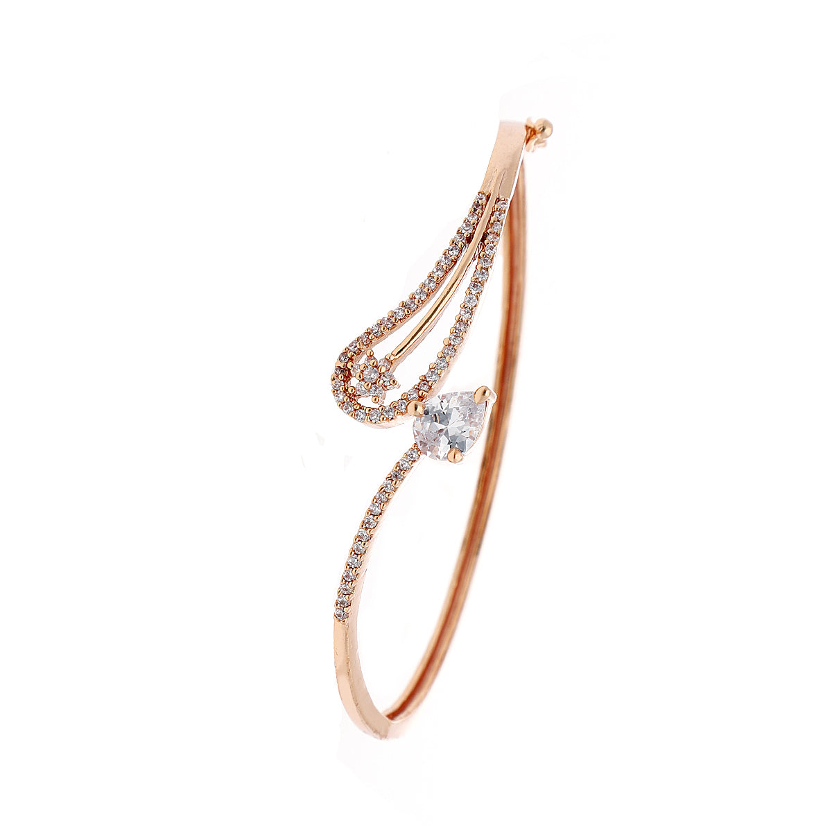 Gold Plated Teardrop Crystal Bracelet
