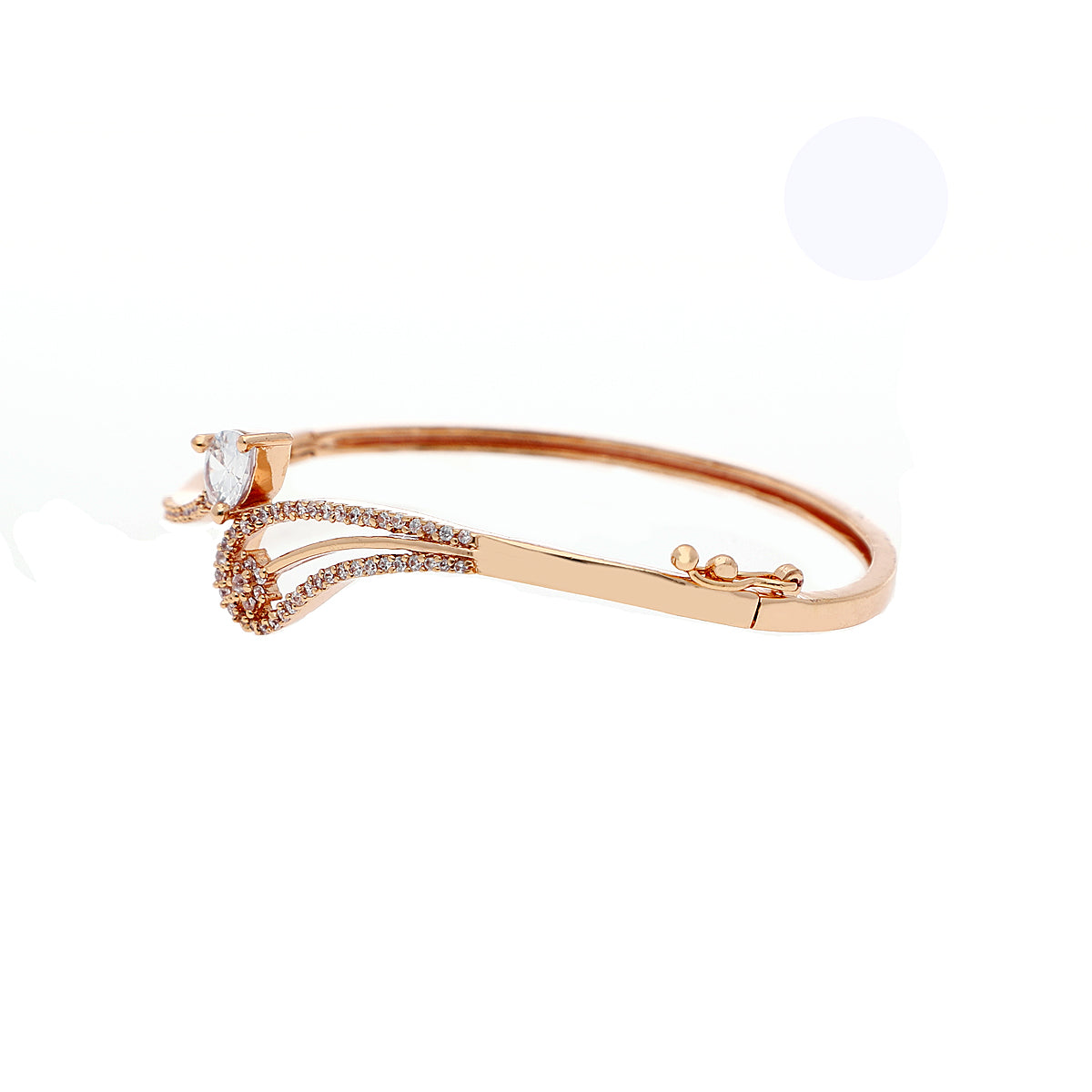 Gold Plated Teardrop Crystal Bracelet