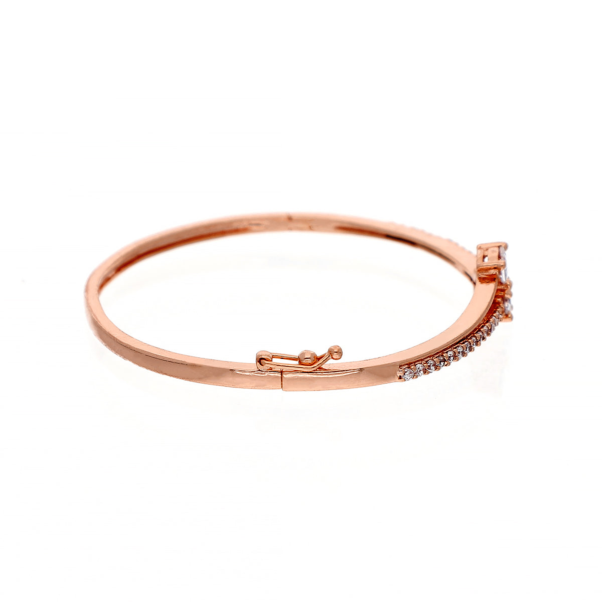 Gold Plated Classic Sparkling Cubic Zirconia Bracelet