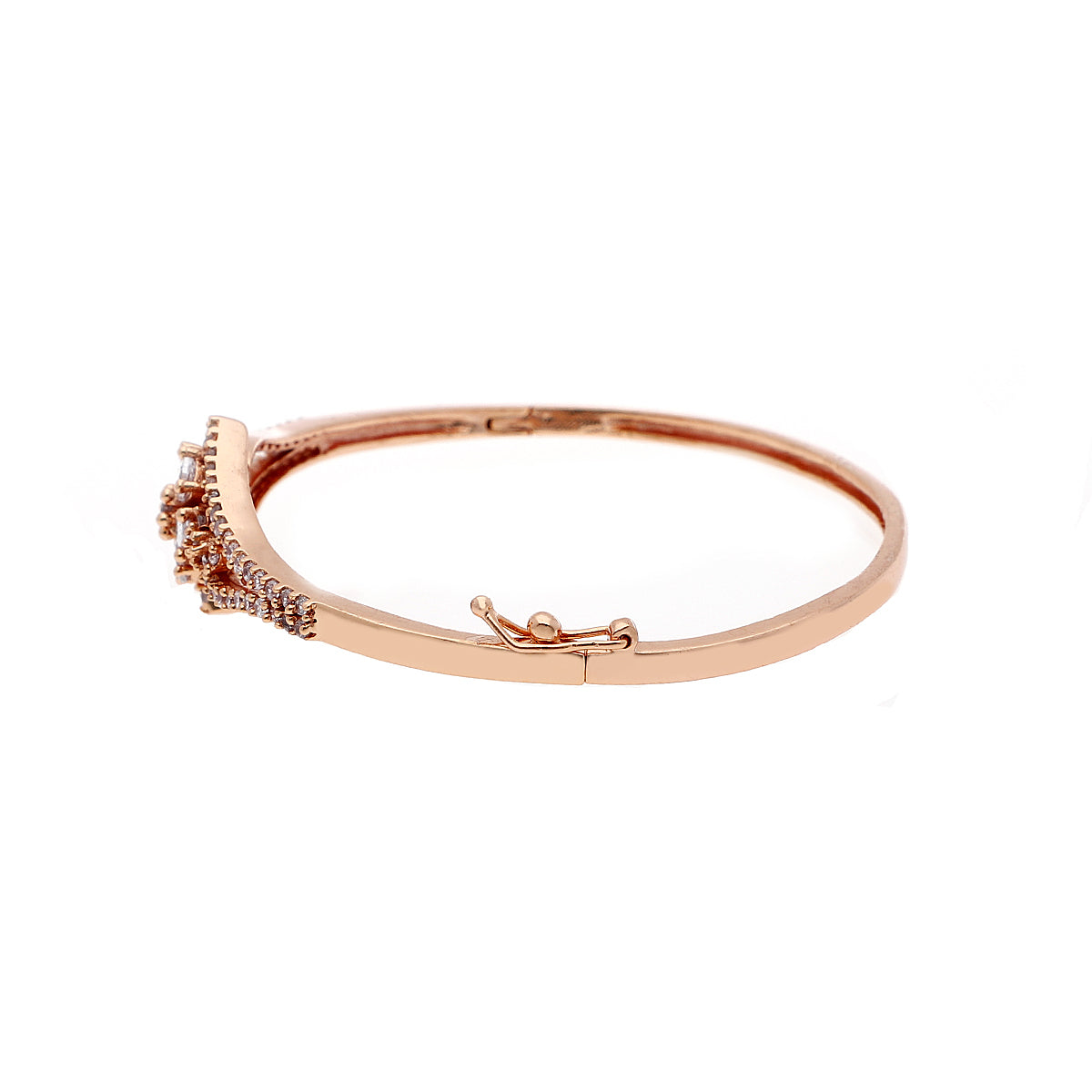 Gold Plated Crystal Bow Bracelet